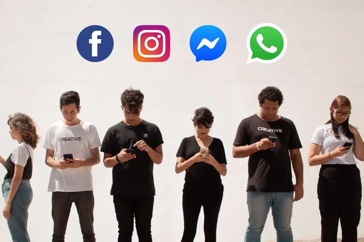 Social media aggregation dashboard displaying Facebook and Instagram posts, comments, and messages